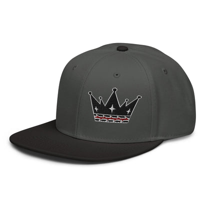 Crown Of Thorns Flat Embroidered Snapback - Inken Image