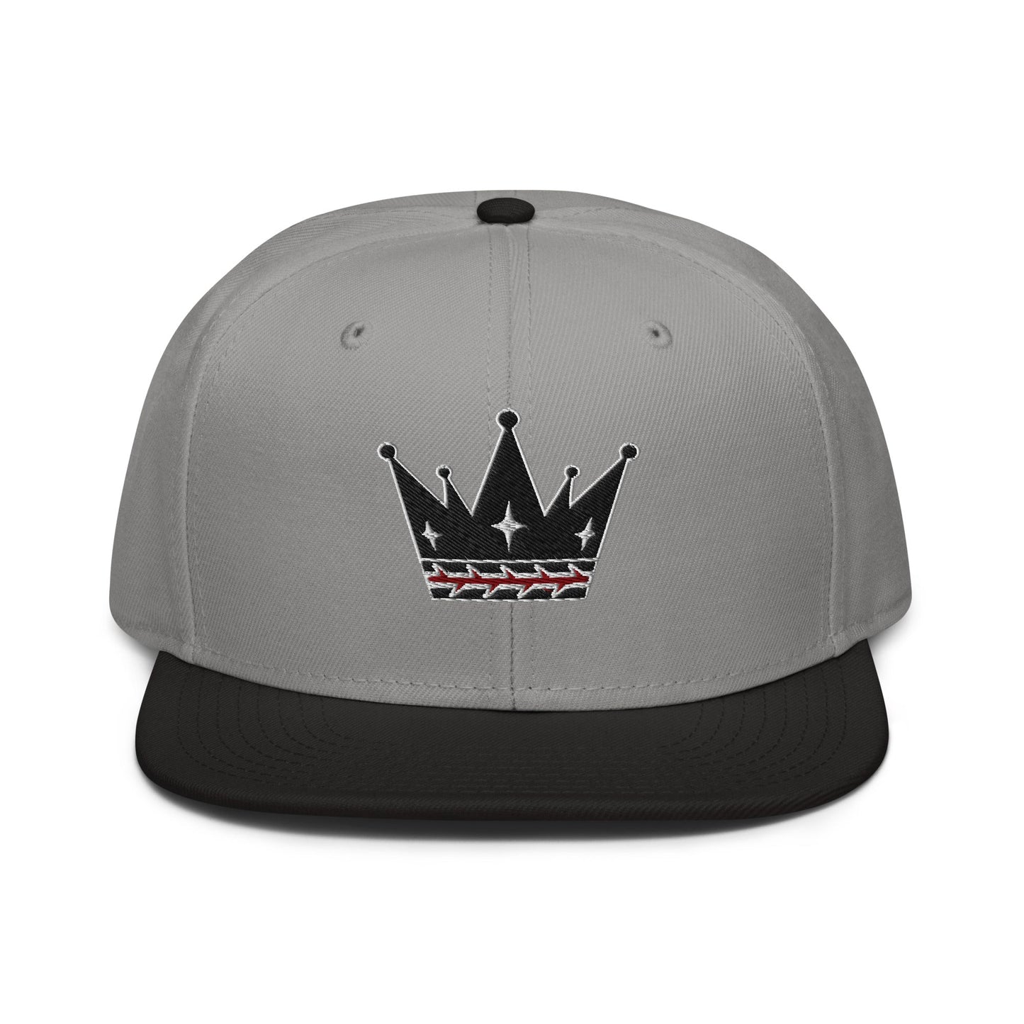 Crown Of Thorns Flat Embroidered Snapback - Inken Image