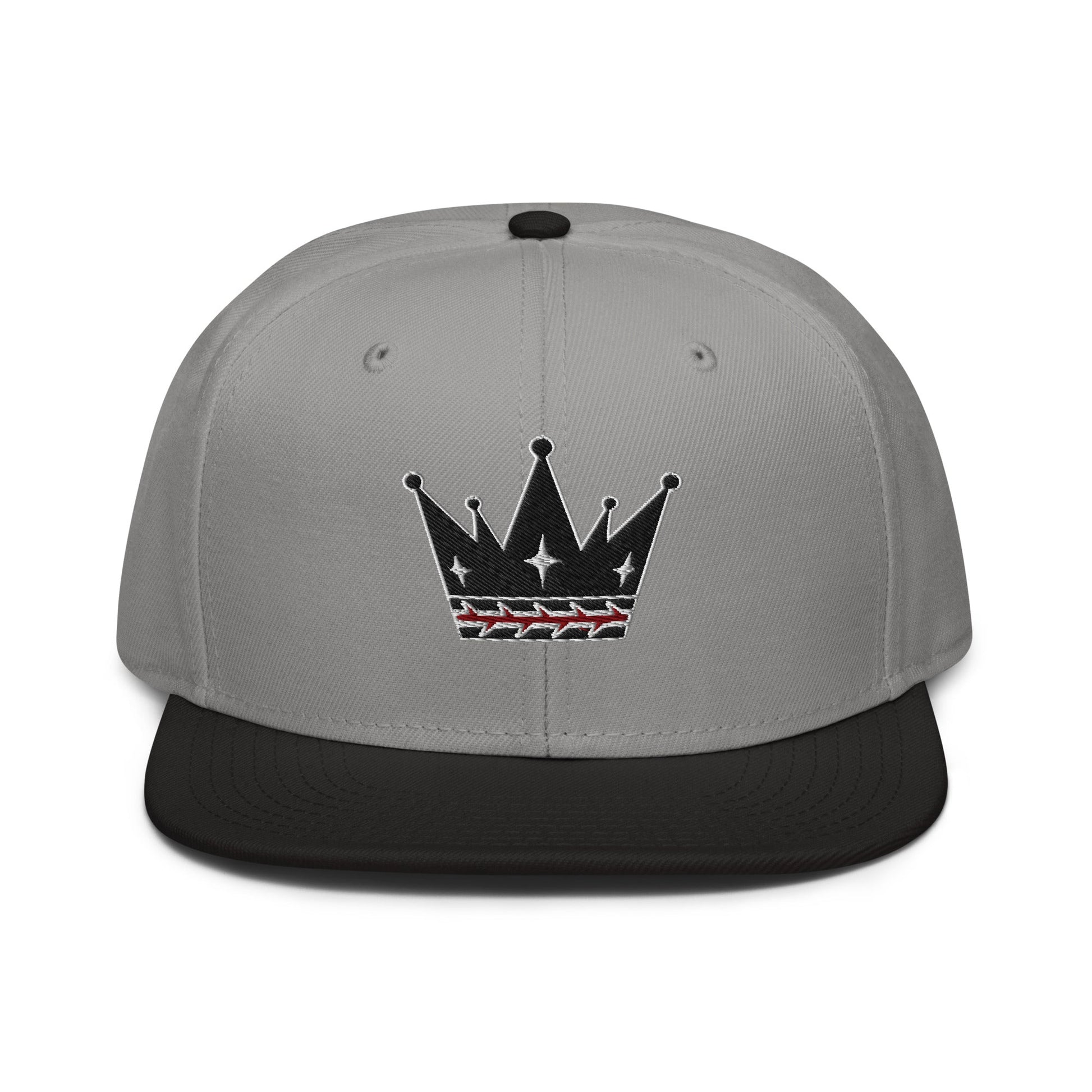 Crown Of Thorns Flat Embroidered Snapback - Inken Image