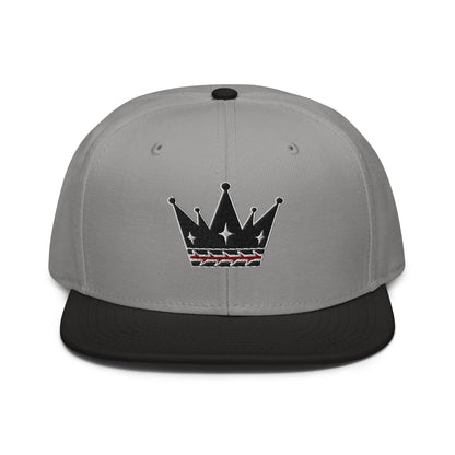 Crown Of Thorns Flat Embroidered Snapback - Inken Image
