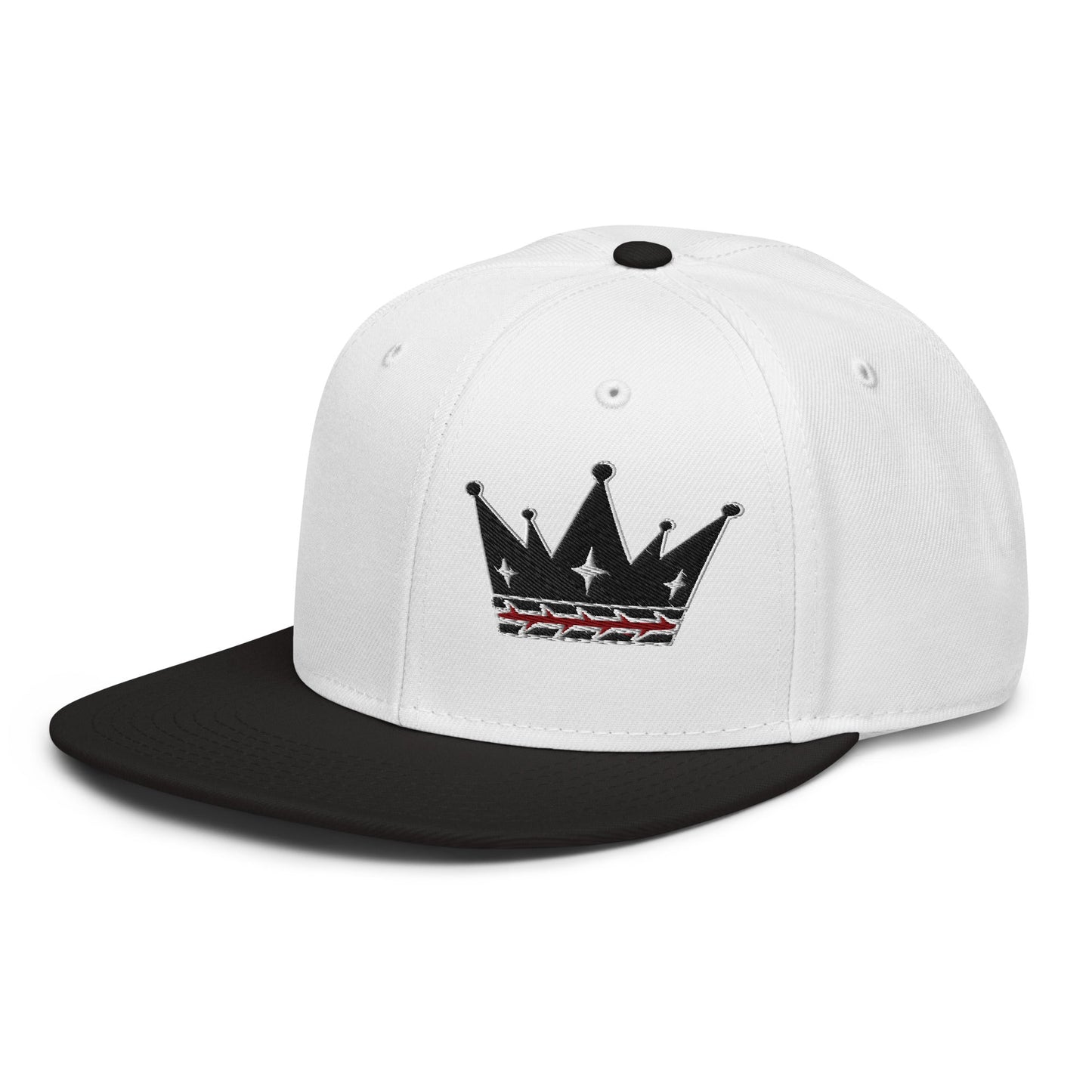 Crown Of Thorns Flat Embroidered Snapback - Inken Image