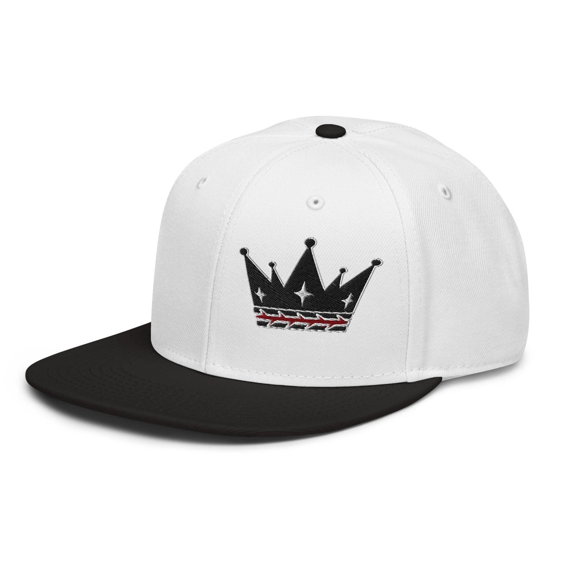 Crown Of Thorns Flat Embroidered Snapback - Inken Image
