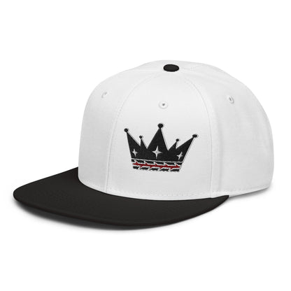 Crown Of Thorns Flat Embroidered Snapback - Inken Image