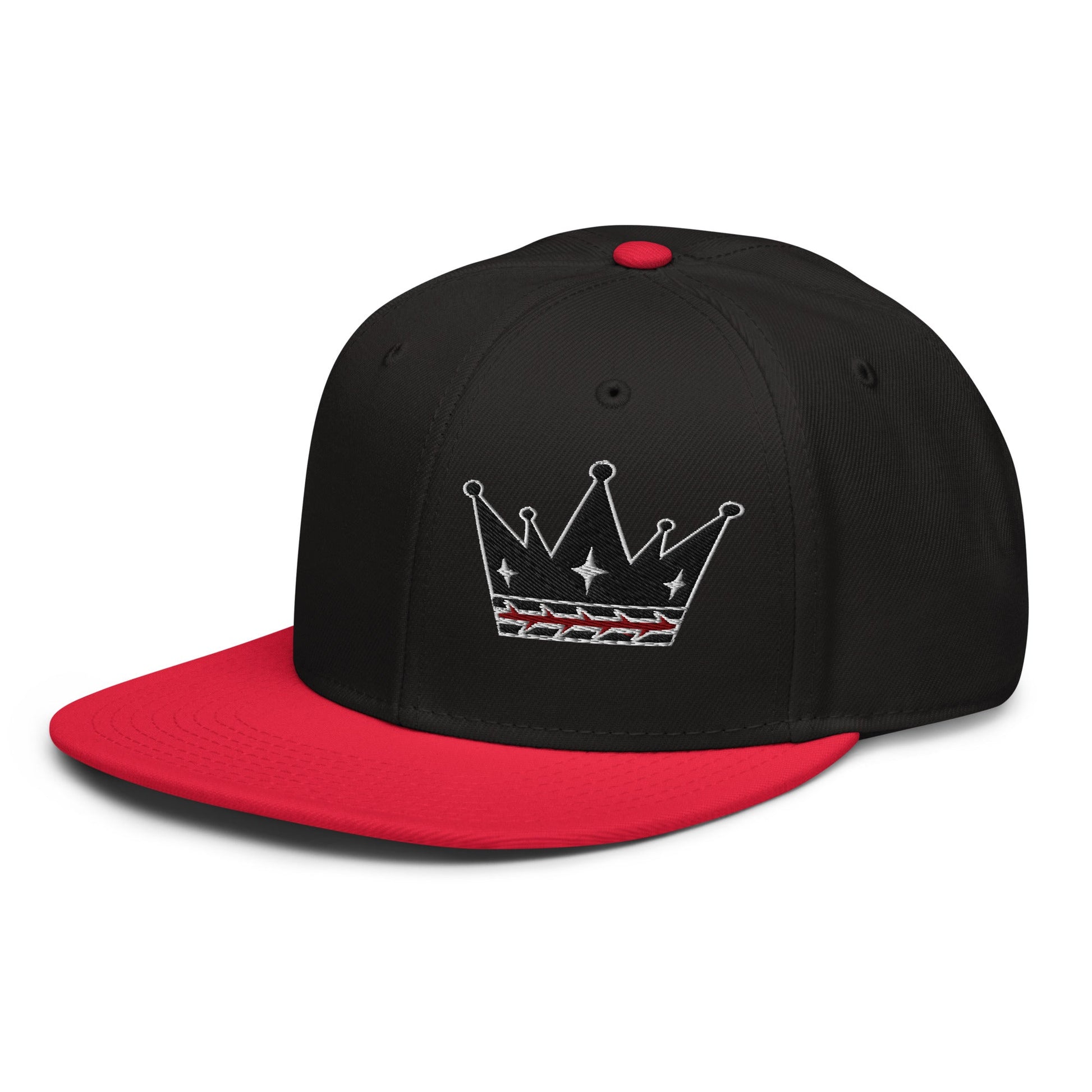 Crown Of Thorns Flat Embroidered Snapback - Inken Image