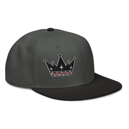 Crown Of Thorns Flat Embroidered Snapback - Inken Image