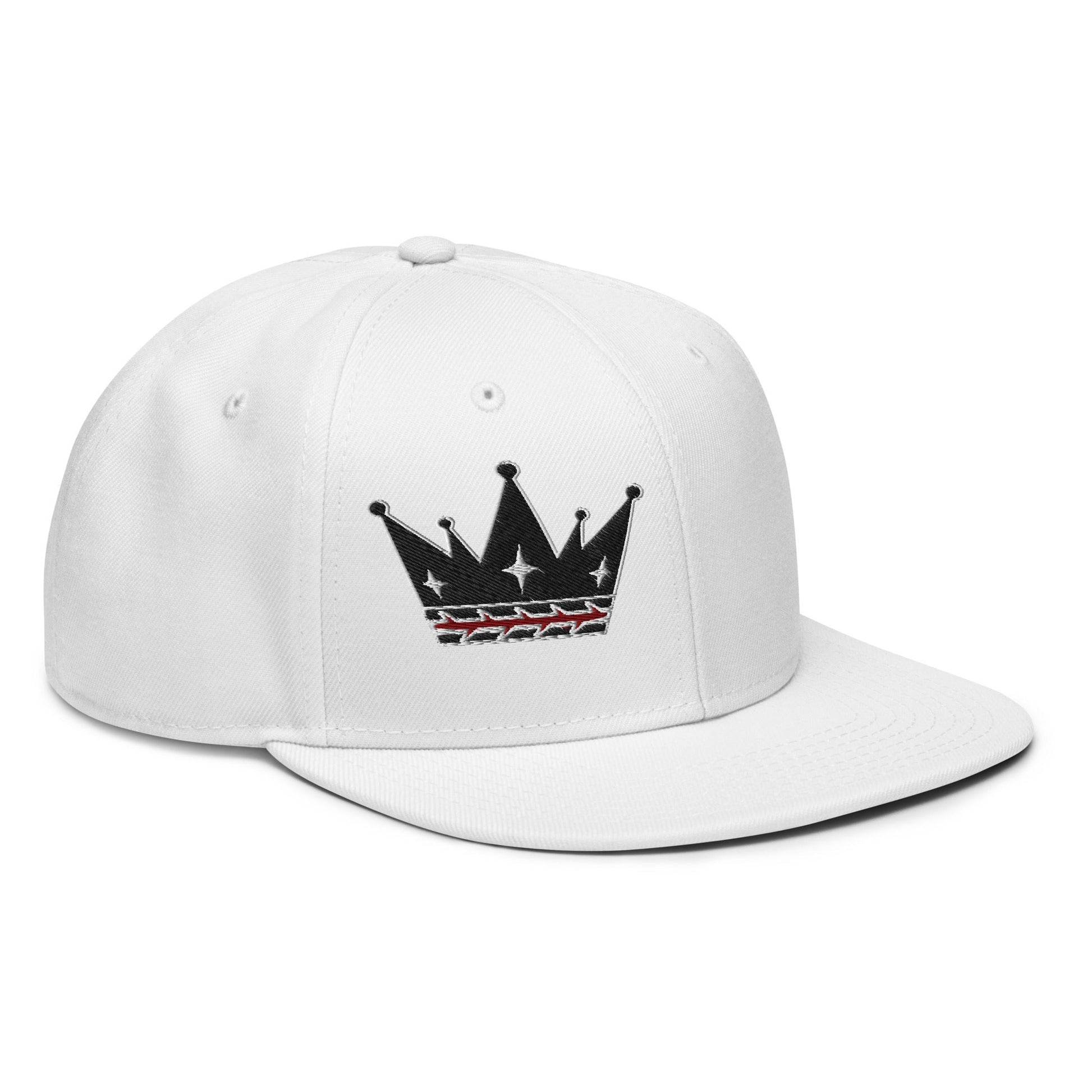 Crown Of Thorns Flat Embroidered Snapback - Inken Image