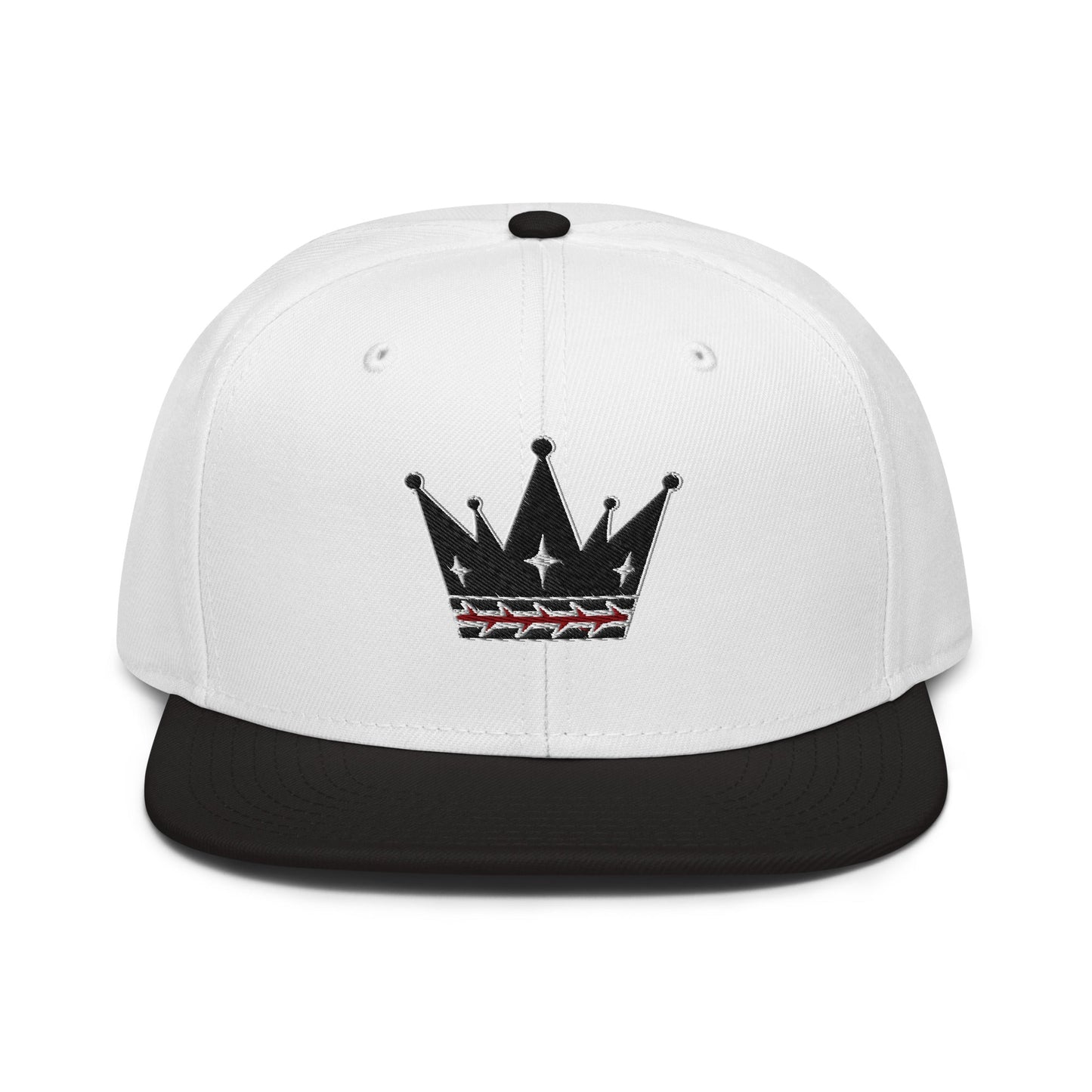 Crown Of Thorns Flat Embroidered Snapback - Inken Image