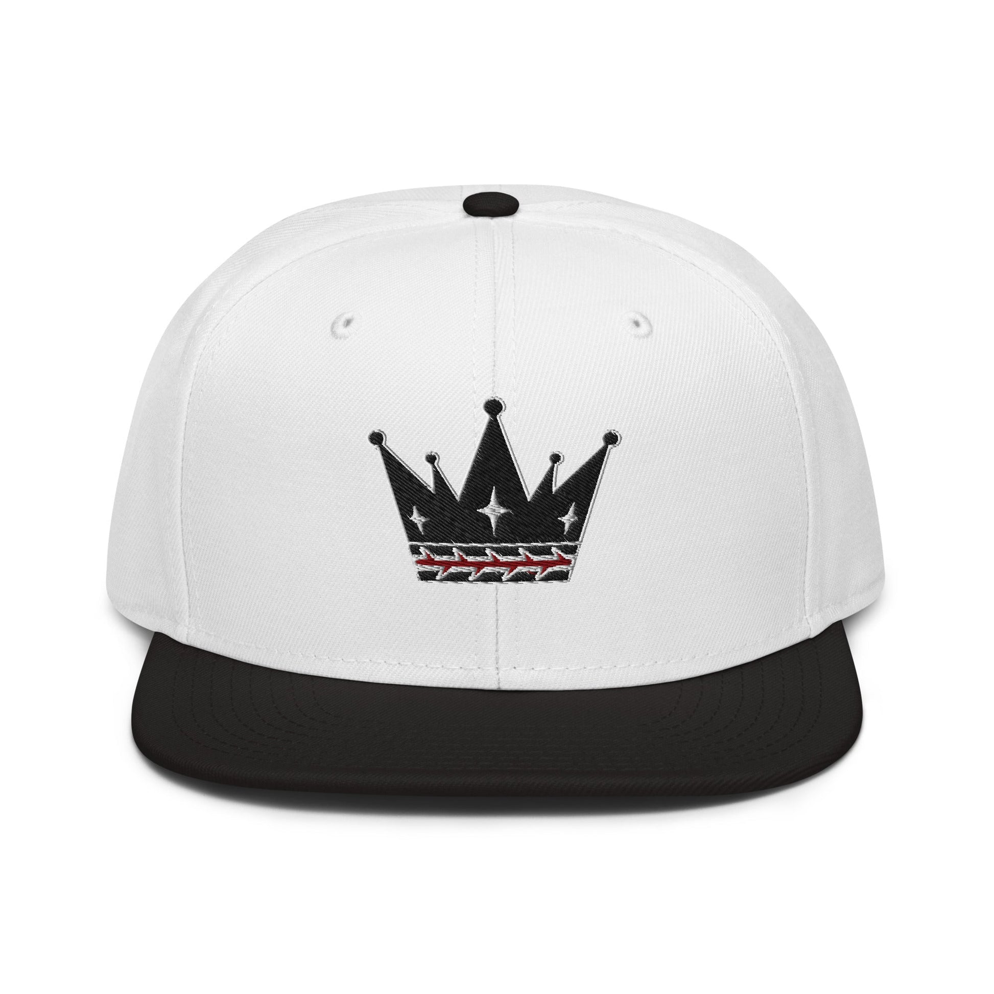Crown Of Thorns Flat Embroidered Snapback - Inken Image