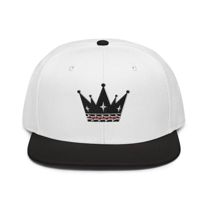 Crown Of Thorns Flat Embroidered Snapback - Inken Image