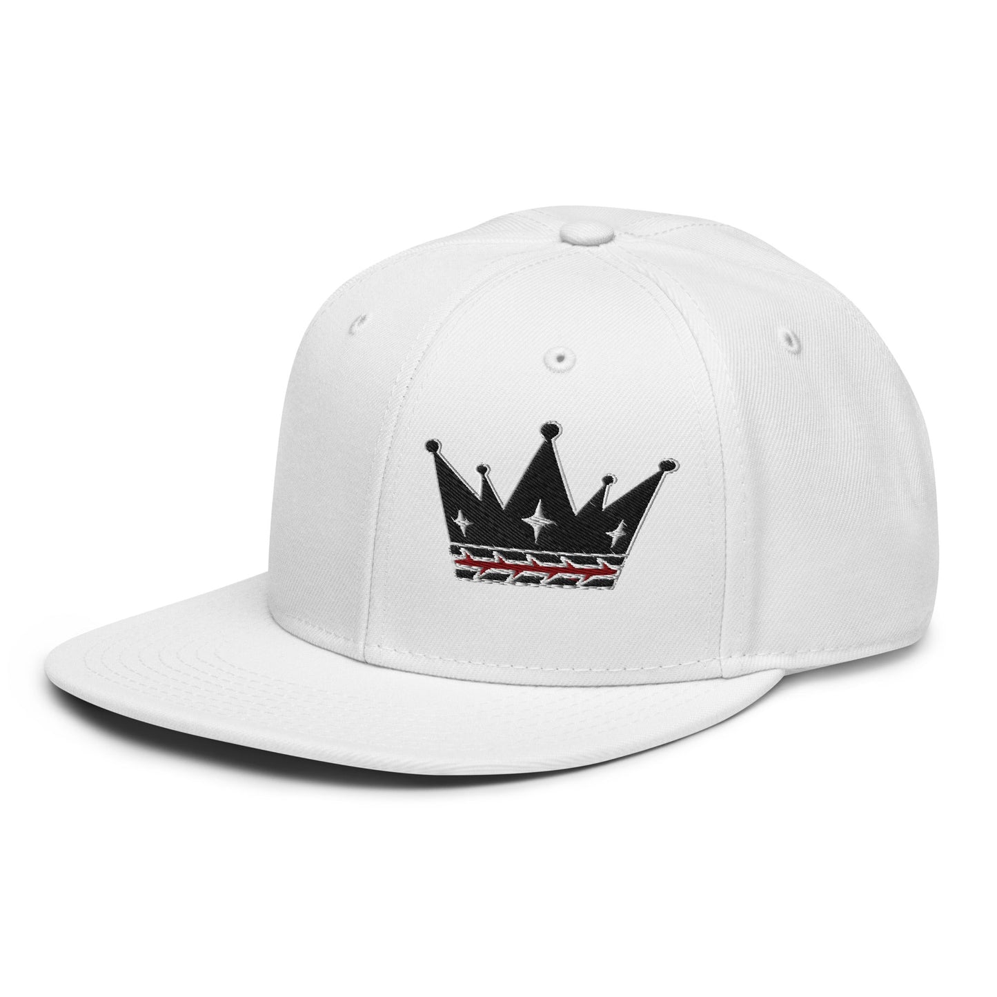Crown Of Thorns Flat Embroidered Snapback - Inken Image
