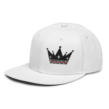 Crown Of Thorns Flat Embroidered Snapback - Inken Image