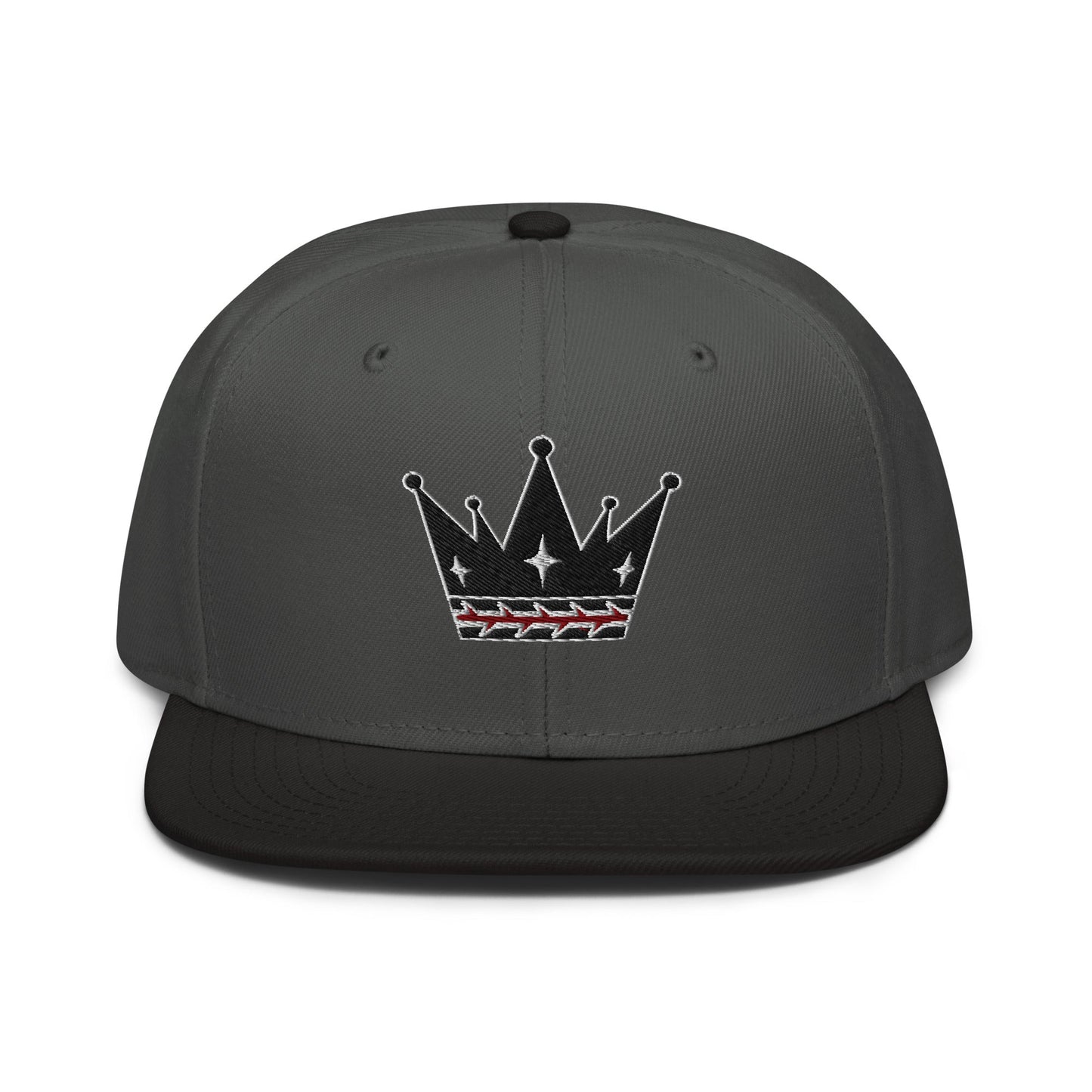 Crown Of Thorns Flat Embroidered Snapback - Inken Image