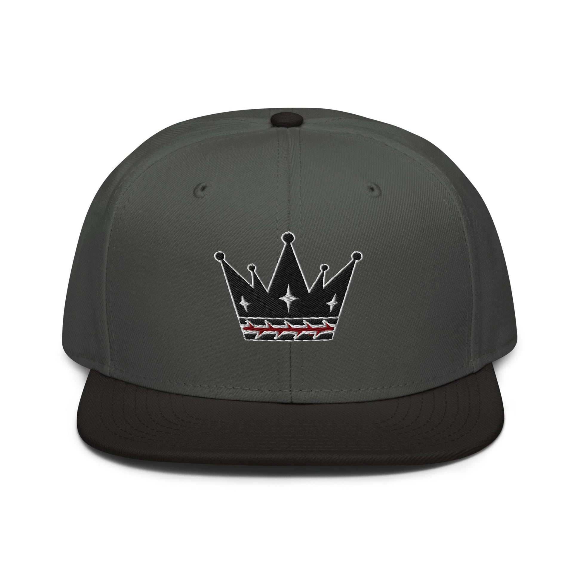Crown Of Thorns Flat Embroidered Snapback - Inken Image