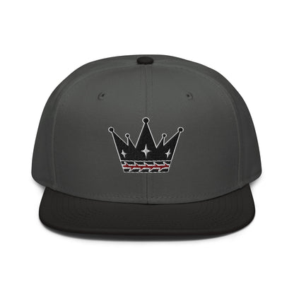 Crown Of Thorns Flat Embroidered Snapback - Inken Image