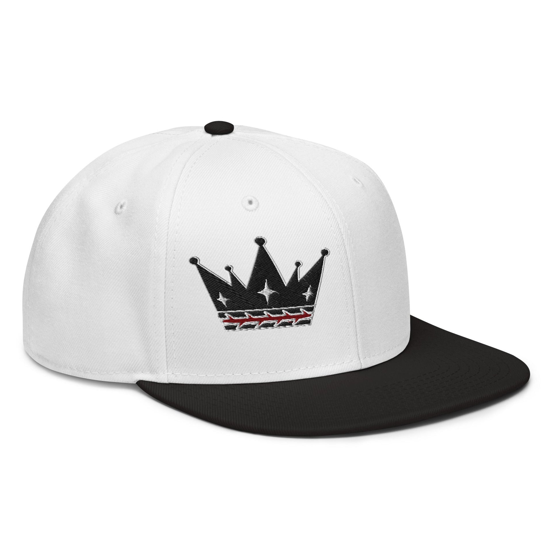 Crown Of Thorns Flat Embroidered Snapback - Inken Image