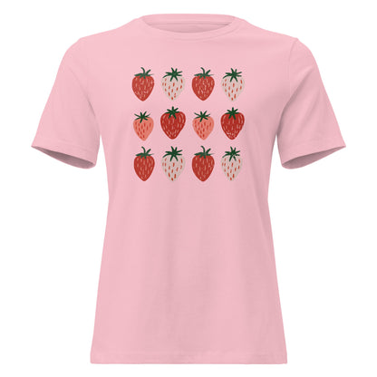 Cute Strawberry Field T-Shirt - Inken Image
