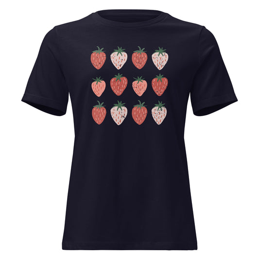 Cute Strawberry Field T-Shirt - Inken Image