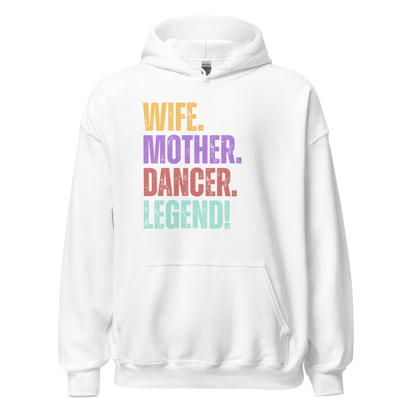 Dancer Mom Hoodie Colorful Retro Wife Sweatshirt - Inken Image