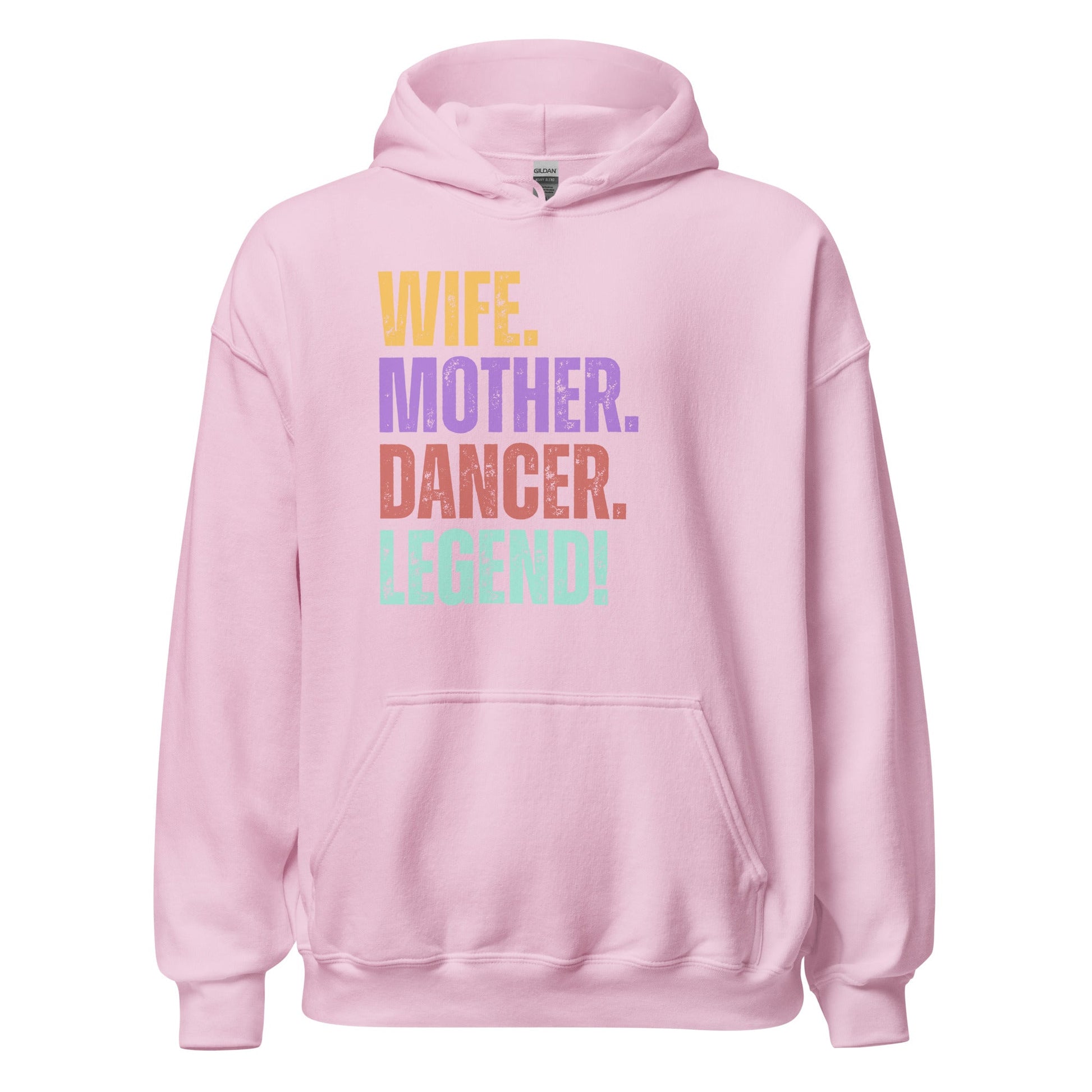 Dancer Mom Hoodie Colorful Retro Wife Sweatshirt - Inken Image