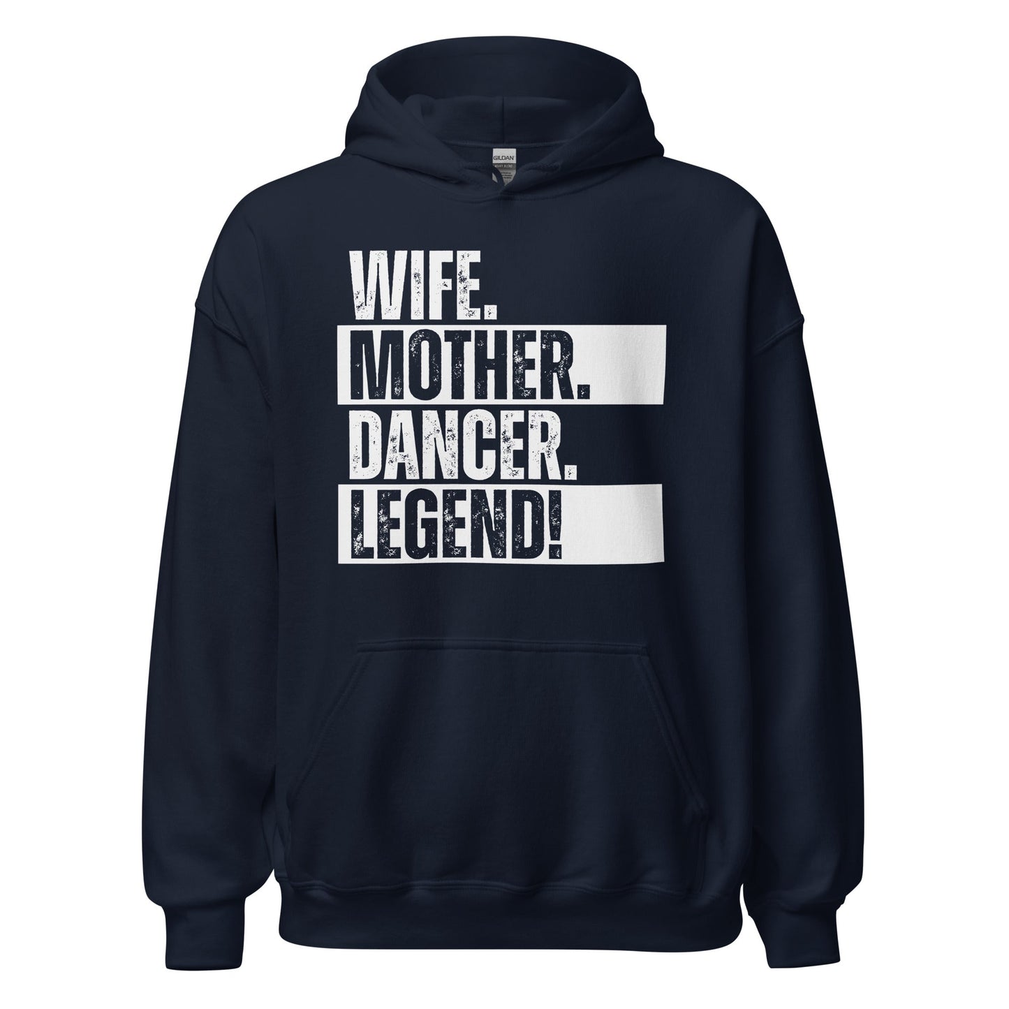 Dancer Mom Sweatshirt Minimal Black White Wife Hoodie - Inken Image