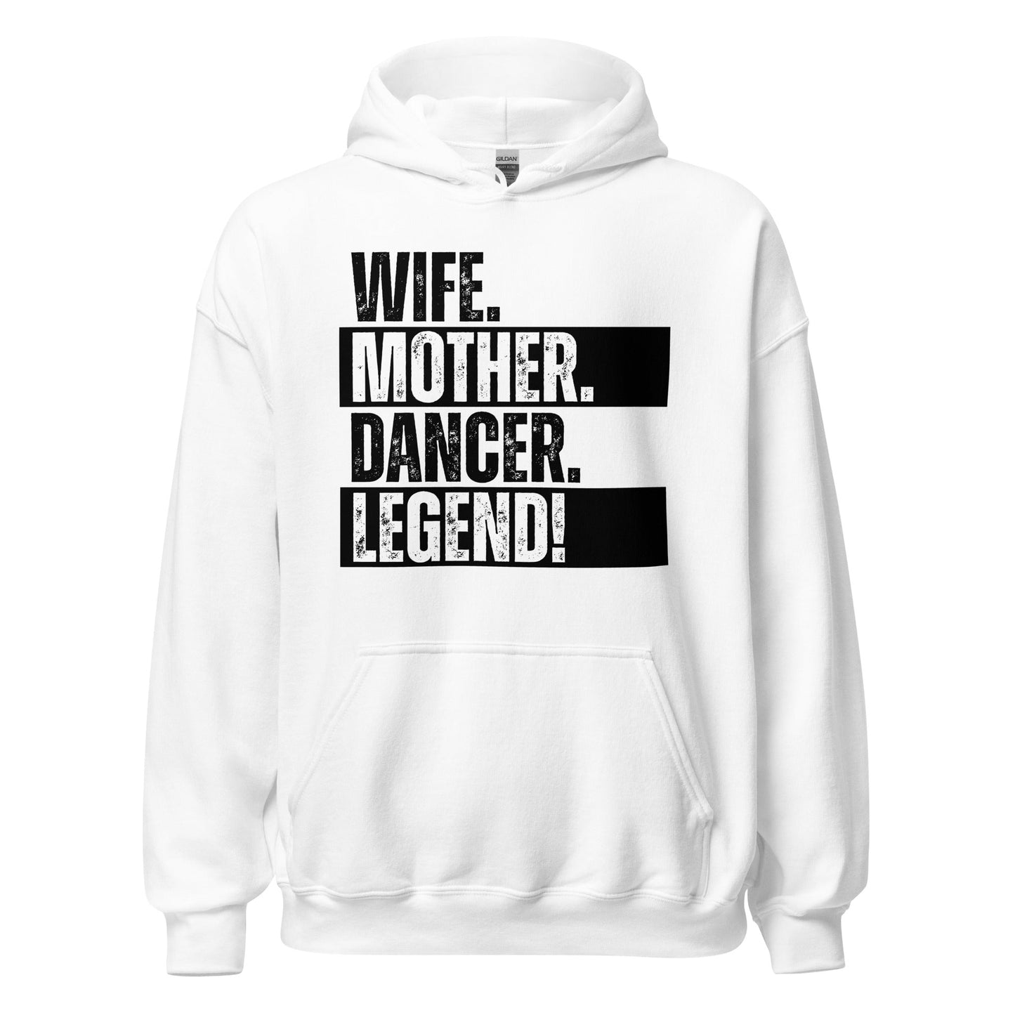 Dancer Mom Sweatshirt Minimal Black White Wife Hoodie - Inken Image