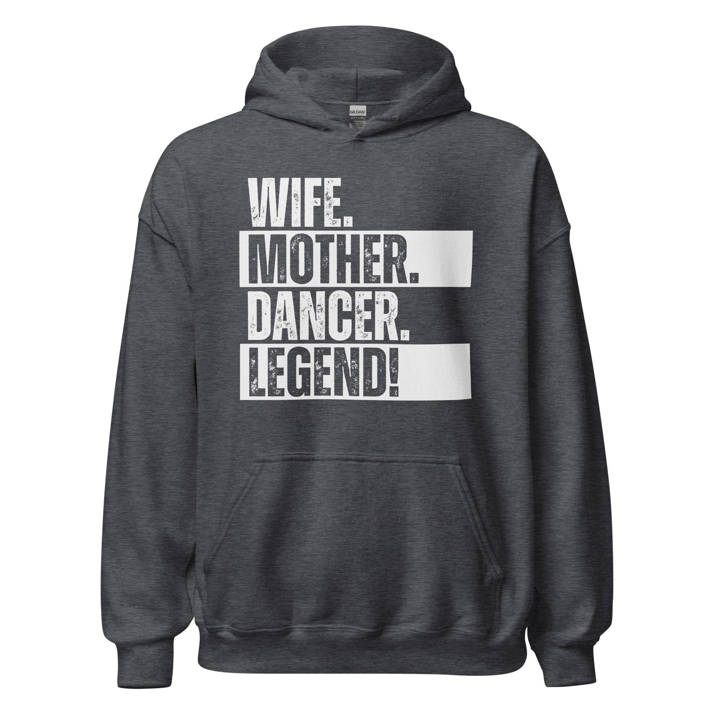 Dancer Mom Sweatshirt Minimal Black White Wife Hoodie - Inken Image