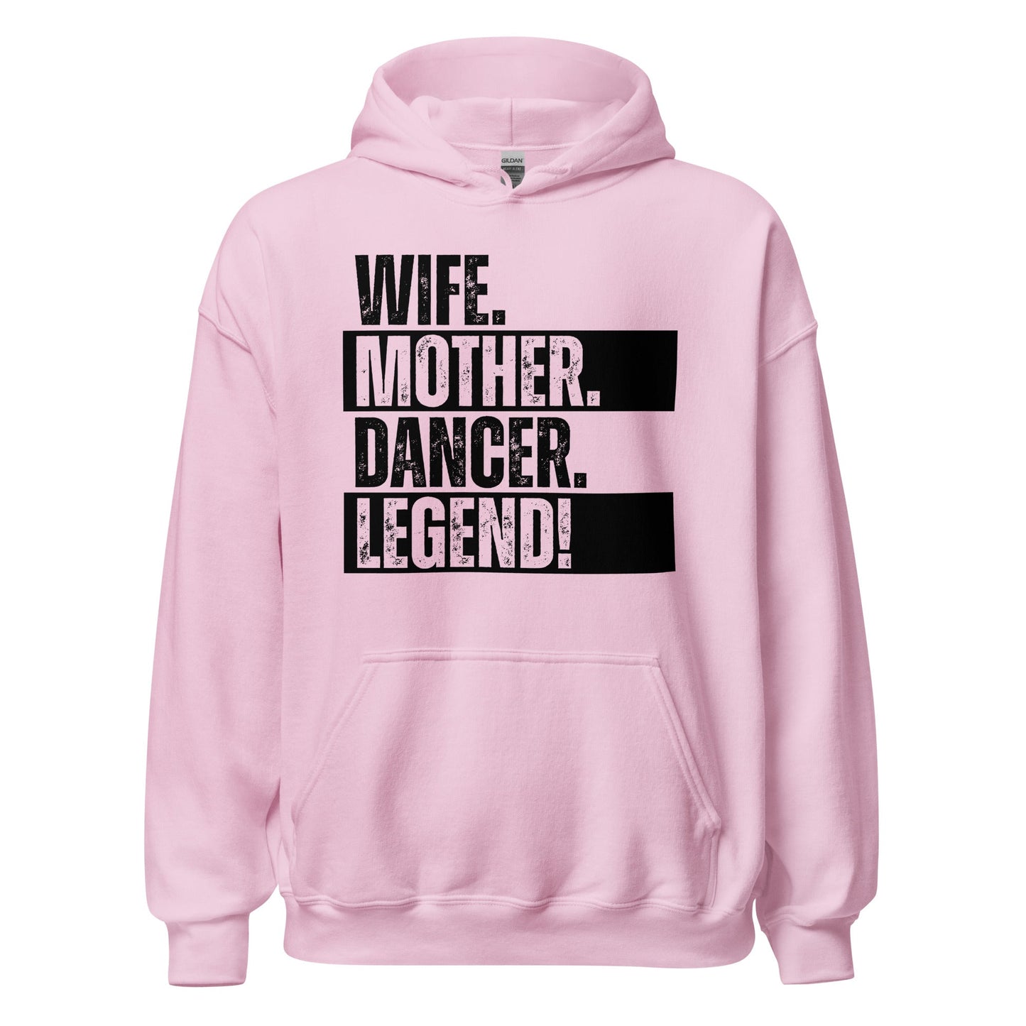 Dancer Mom Sweatshirt Minimal Black White Wife Hoodie - Inken Image