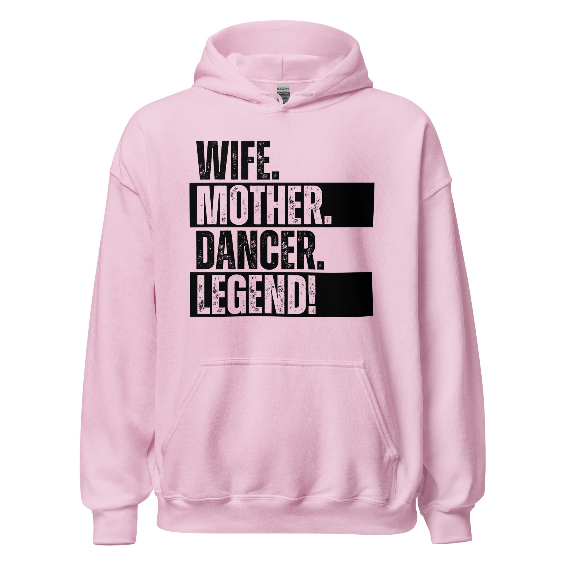 Dancer Mom Sweatshirt Minimal Black White Wife Hoodie - Inken Image
