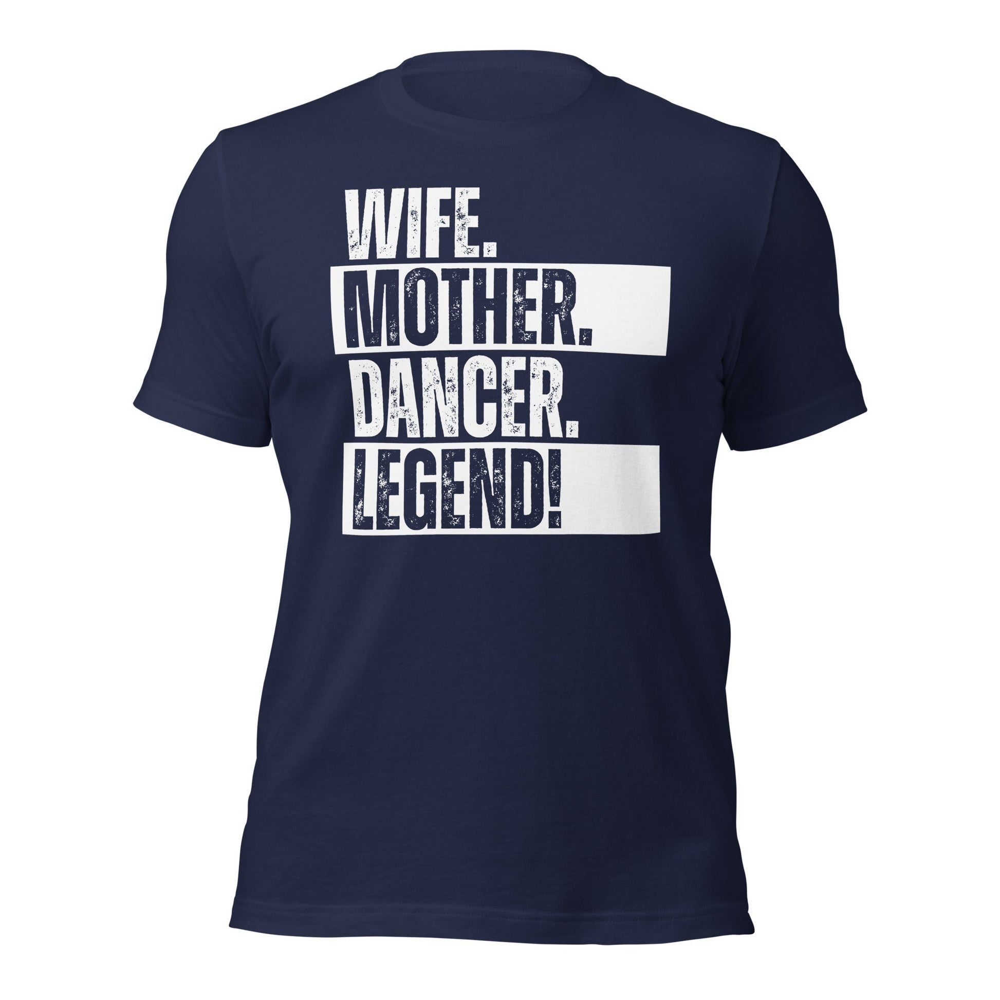 Dancer Mom T-Shirt Minimal Black White Wife Tee - Inken Image