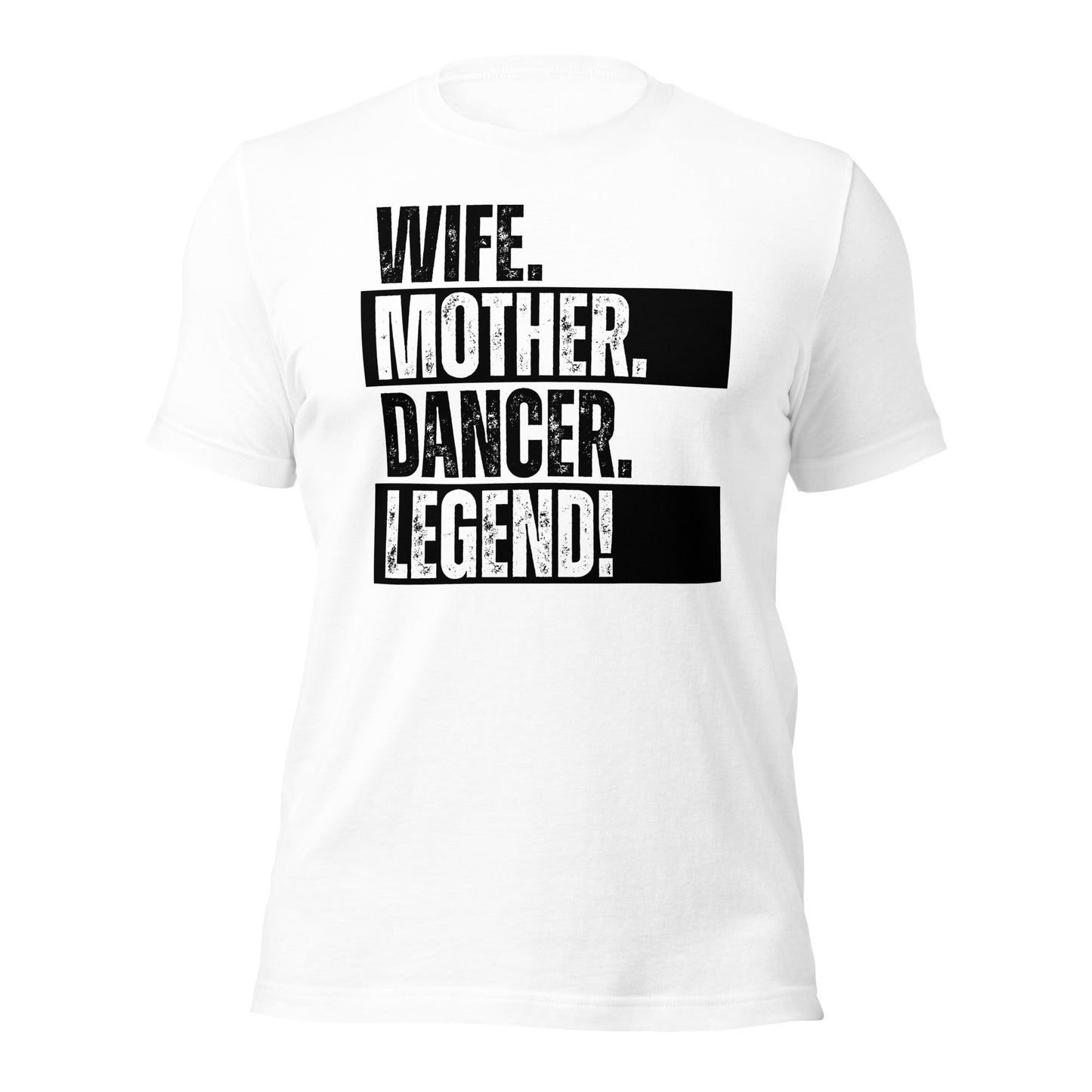 Dancer Mom T-Shirt Minimal Black White Wife Tee - Inken Image