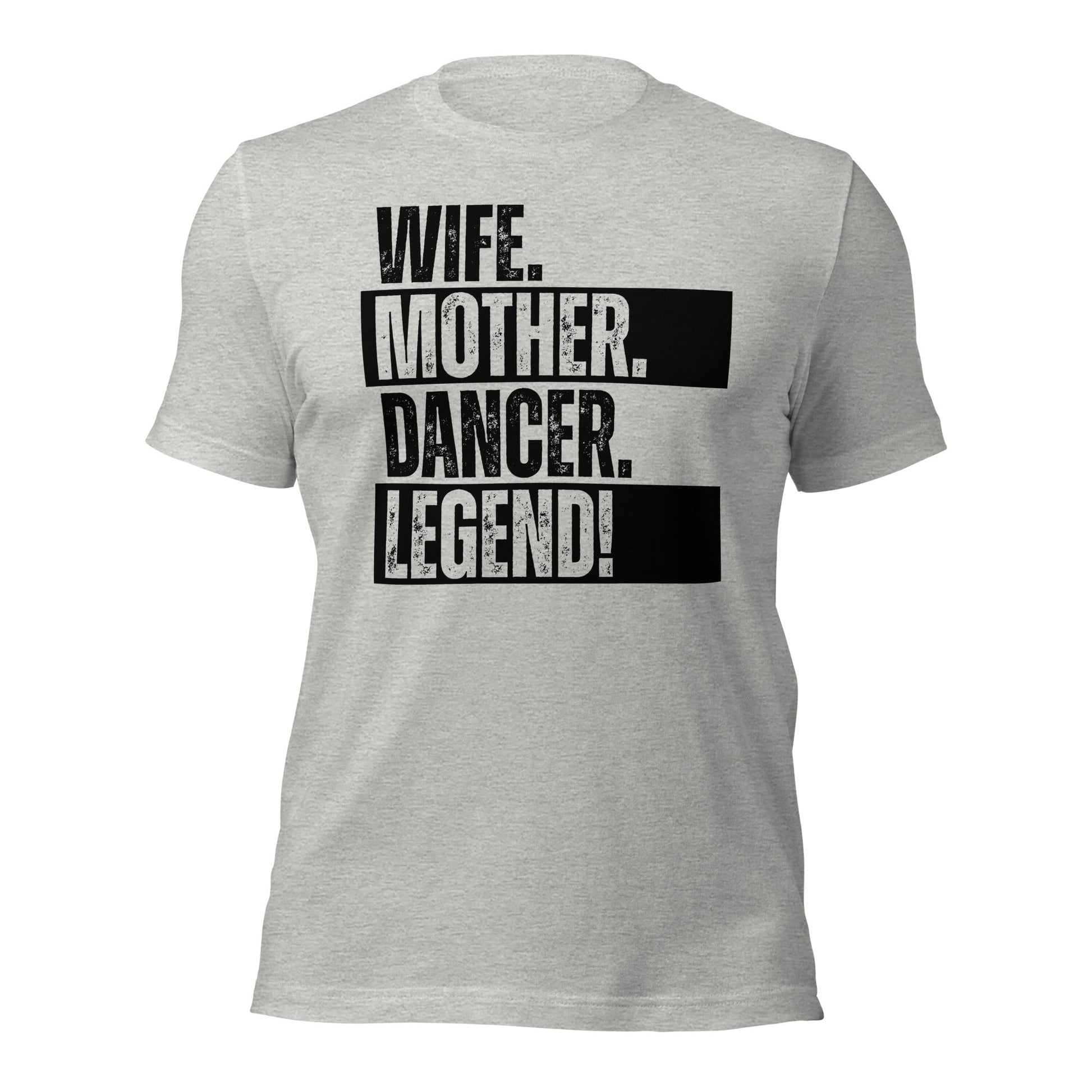 Dancer Mom T-Shirt Minimal Black White Wife Tee - Inken Image