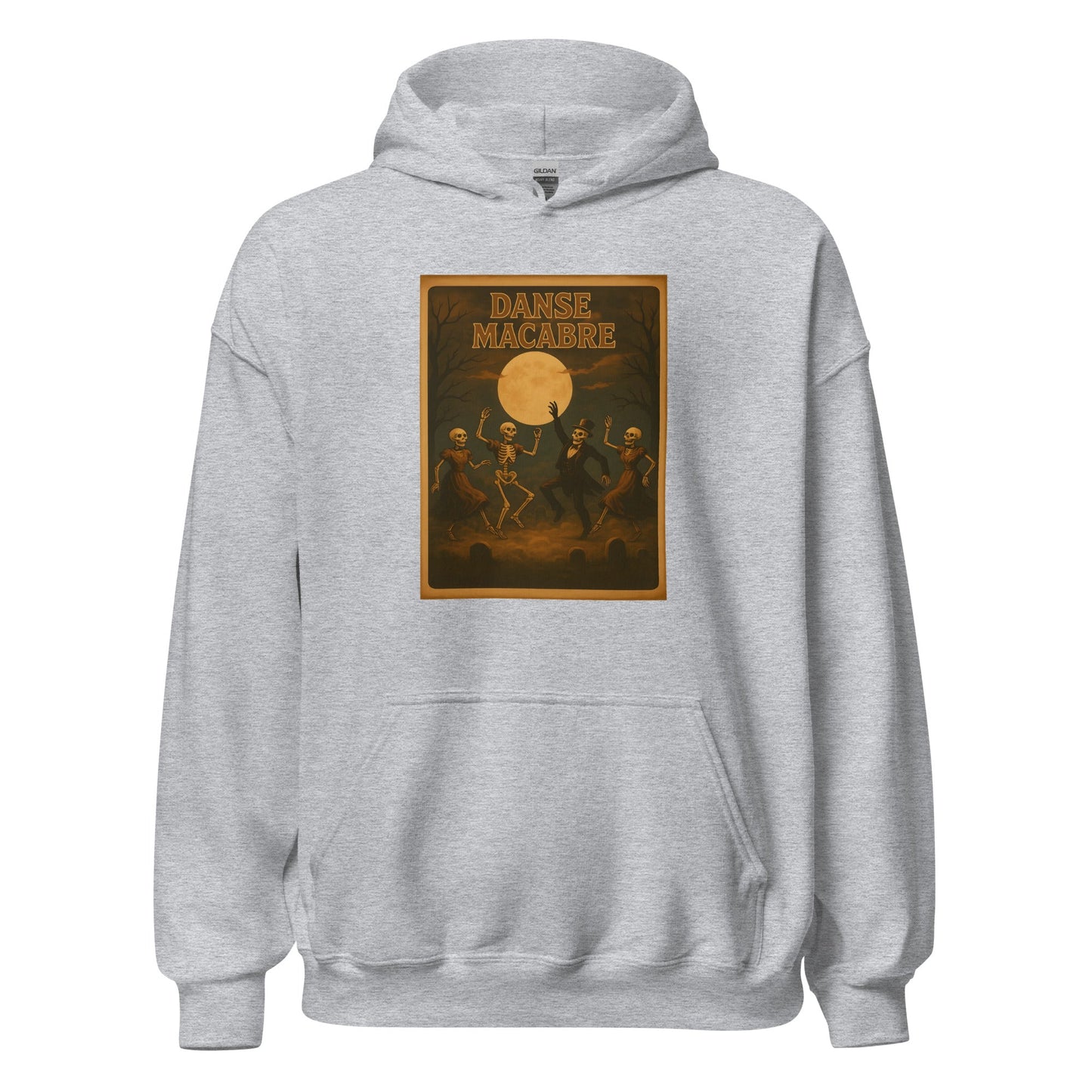 Danse Macabre Spooky Retro Hoodie - Inken Image