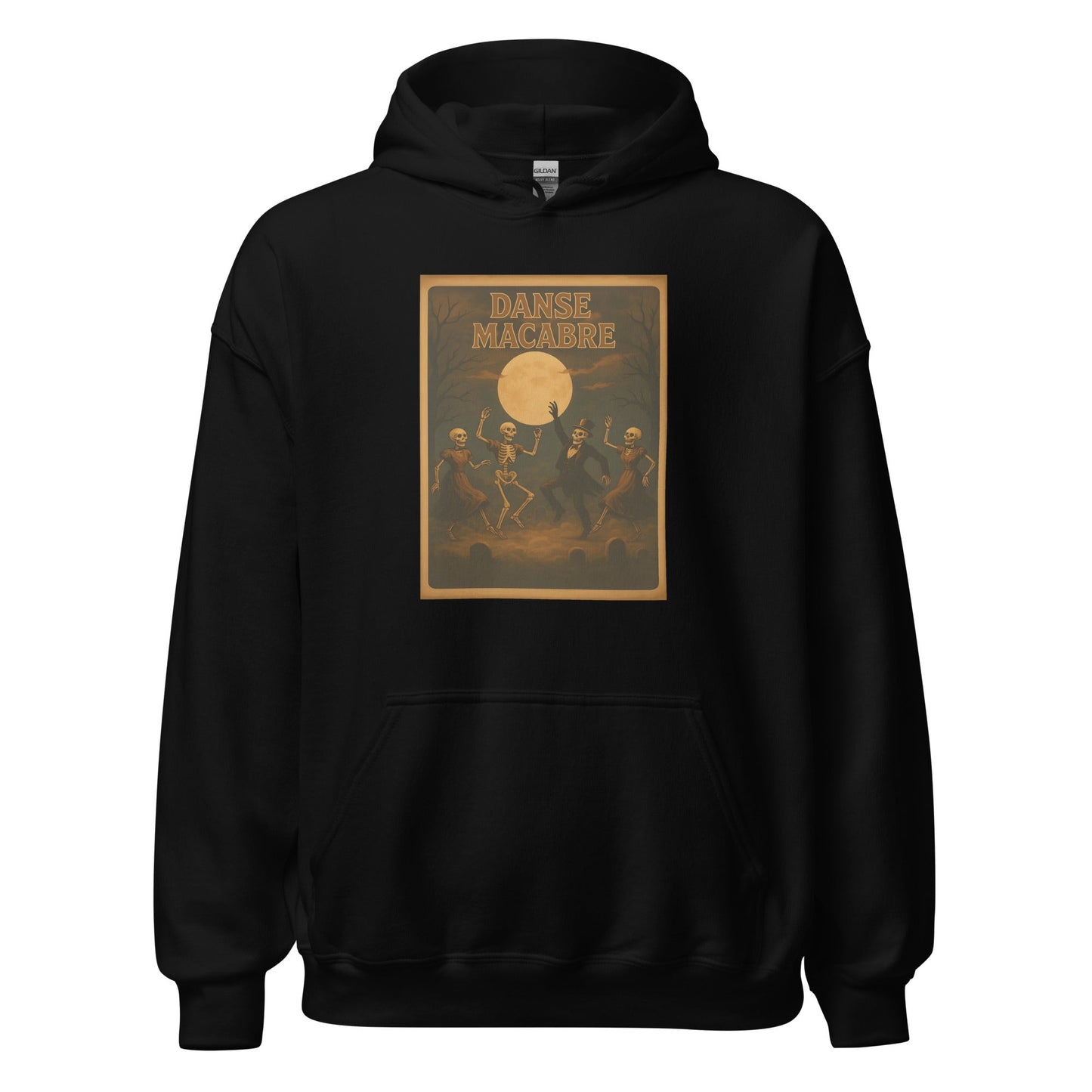 Danse Macabre Spooky Retro Hoodie - Inken Image