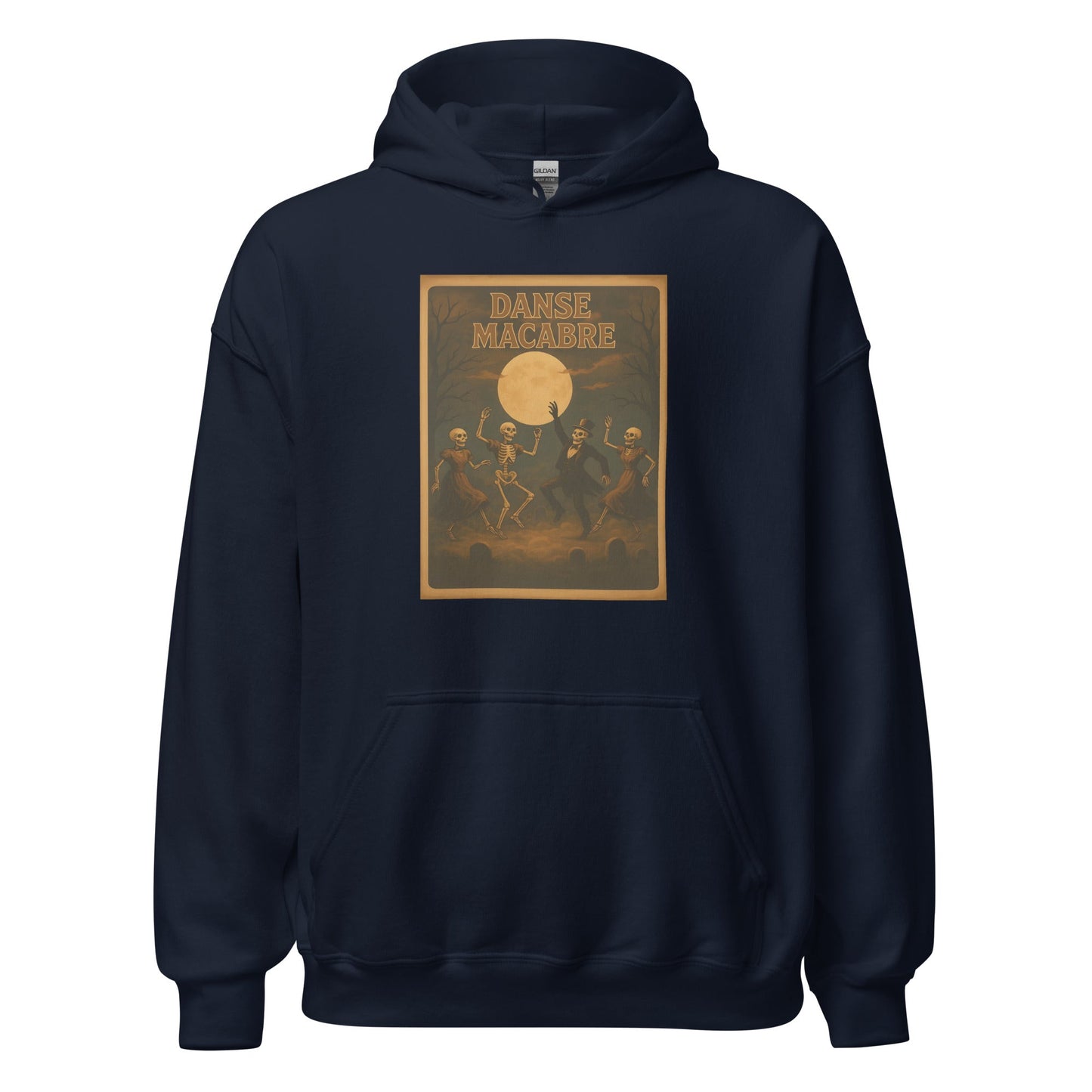 Danse Macabre Spooky Retro Hoodie - Inken Image