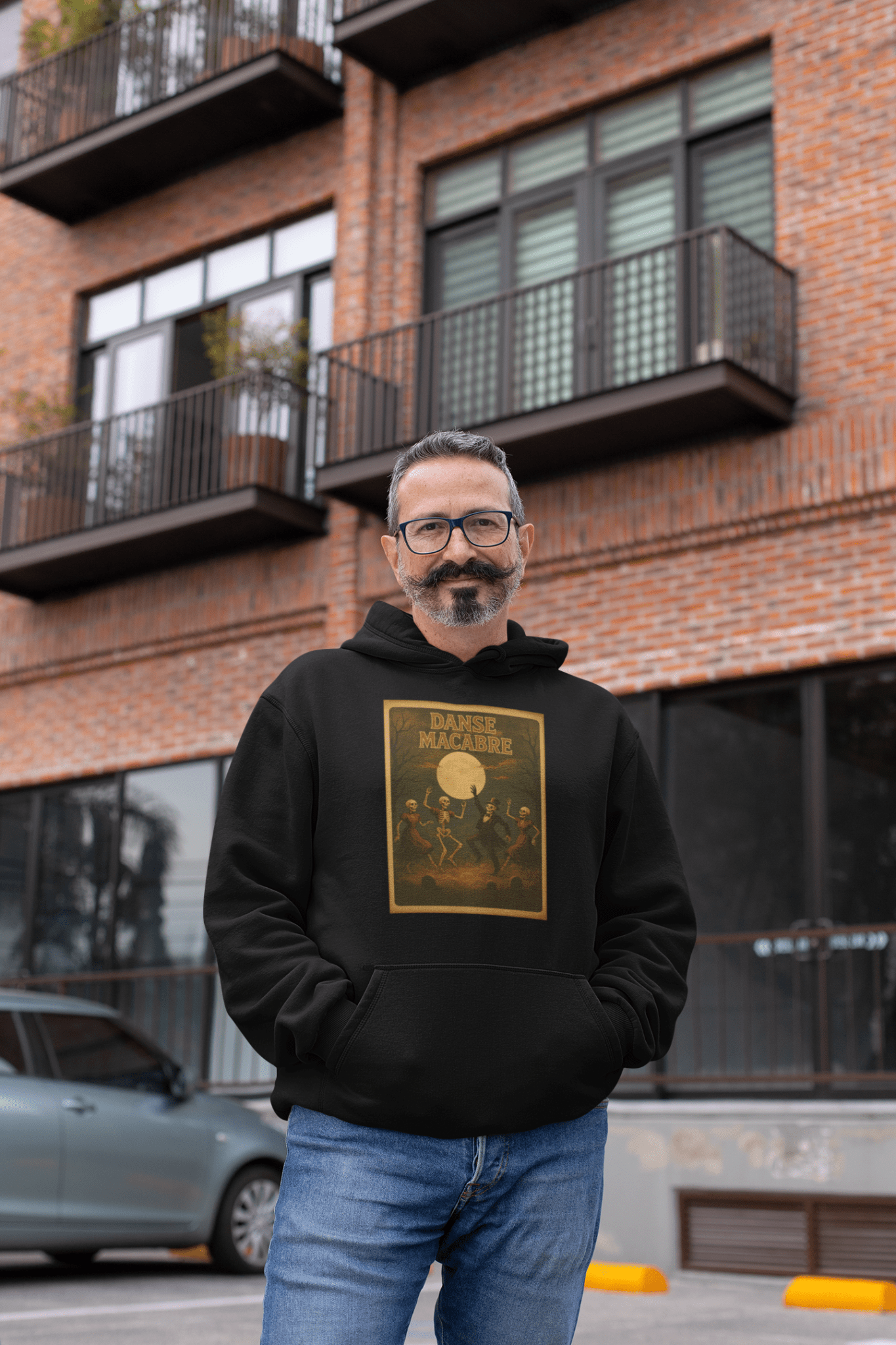 Danse Macabre Spooky Retro Hoodie - Inken Image