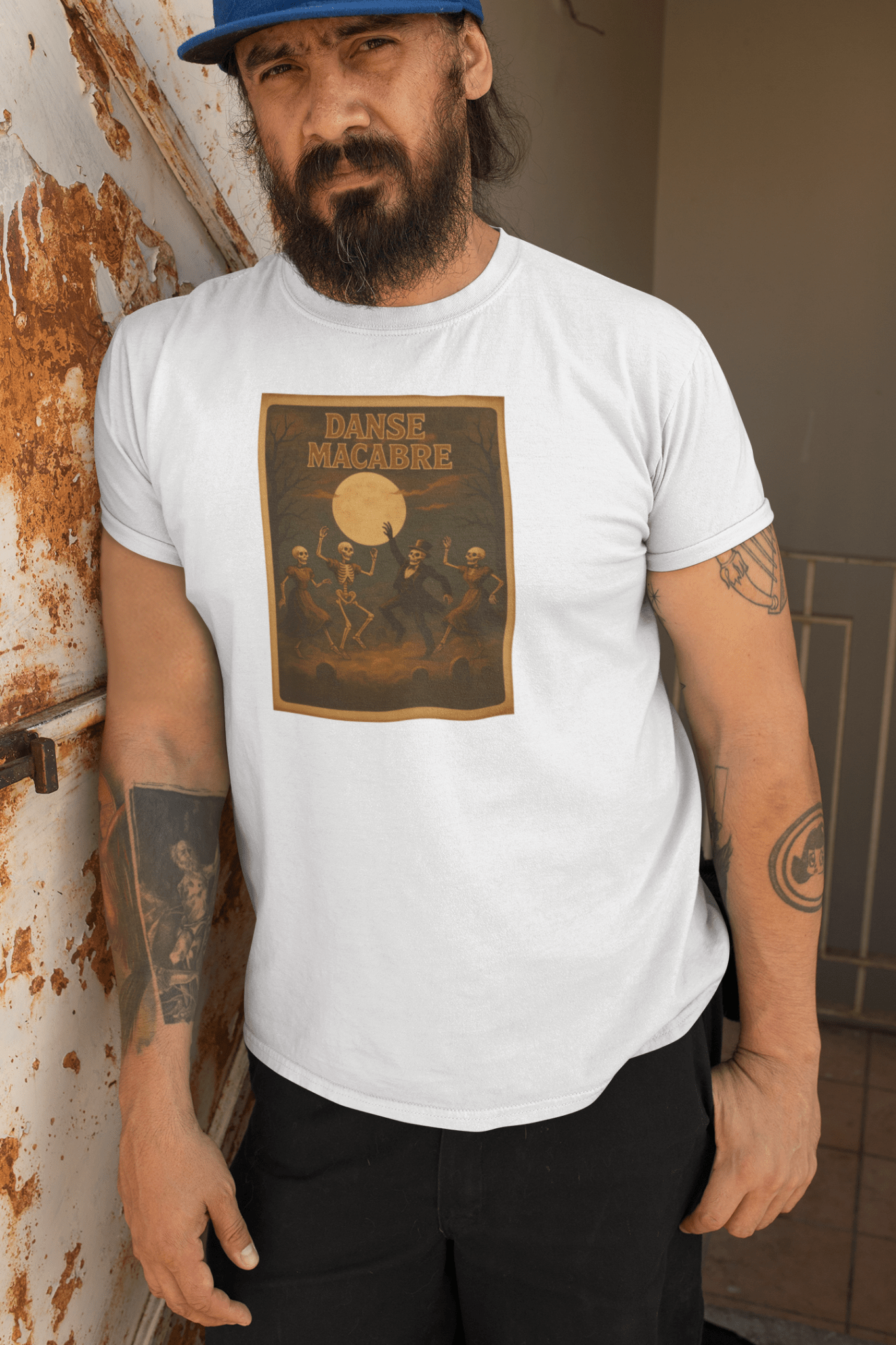 Danse Macabre Spooky Retro T-shirt - Inken Image