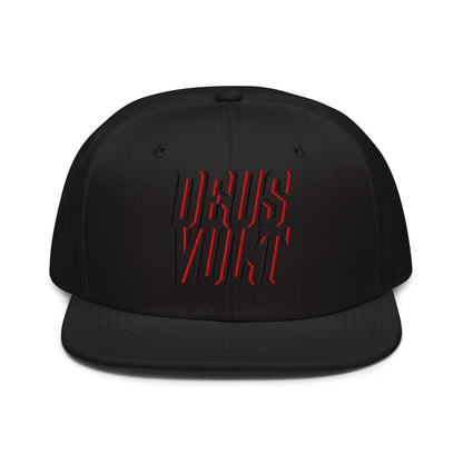 Deus Vult Christian Flat Embroidery, 3D Styled Snapback Hat - Inken Image