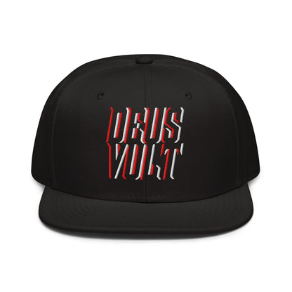Deus Vult Christian Flat Embroidery, 3D Styled Snapback Hat - Inken Image