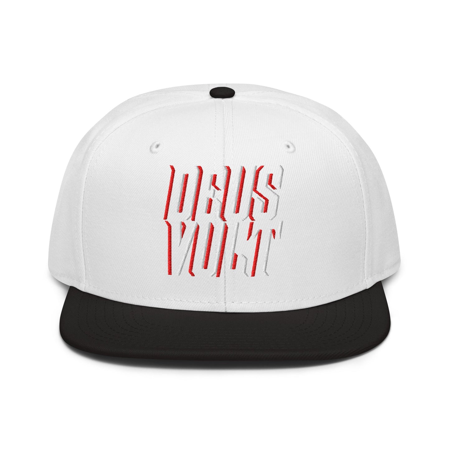 Deus Vult Christian Flat Embroidery, 3D Styled Snapback Hat - Inken Image