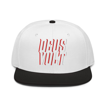 Deus Vult Christian Flat Embroidery, 3D Styled Snapback Hat - Inken Image