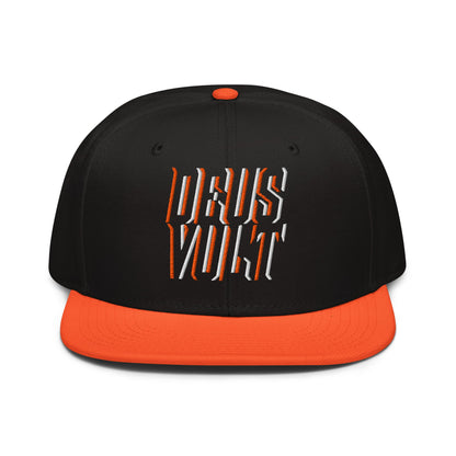 Deus Vult Christian Flat Embroidery, 3D Styled Snapback Hat - Inken Image