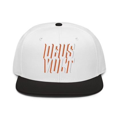 Deus Vult Christian Flat Embroidery, 3D Styled Snapback Hat - Inken Image