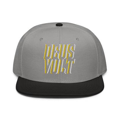 Deus Vult Christian Flat Embroidery, 3D Styled Snapback Hat - Inken Image