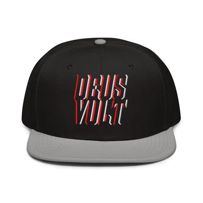 Deus Vult Christian Flat Embroidery, 3D Styled Snapback Hat - Inken Image