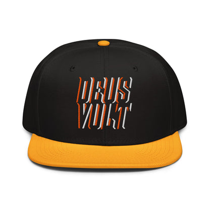 Deus Vult Christian Flat Embroidery, 3D Styled Snapback Hat - Inken Image