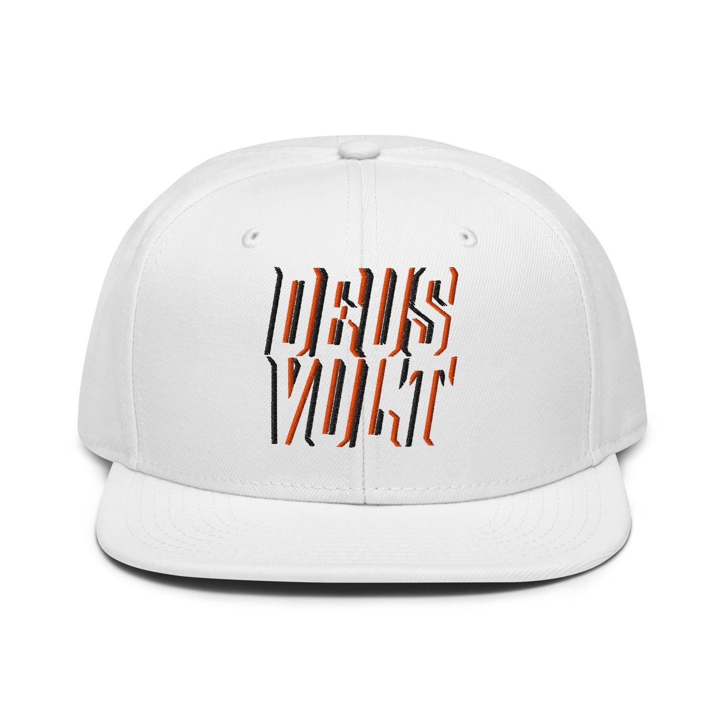 Deus Vult Christian Flat Embroidery, 3D Styled Snapback Hat - Inken Image
