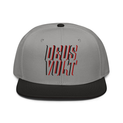 Deus Vult Christian Flat Embroidery, 3D Styled Snapback Hat - Inken Image