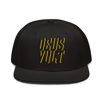 Deus Vult Christian Flat Embroidery, 3D Styled Snapback Hat - Inken Image