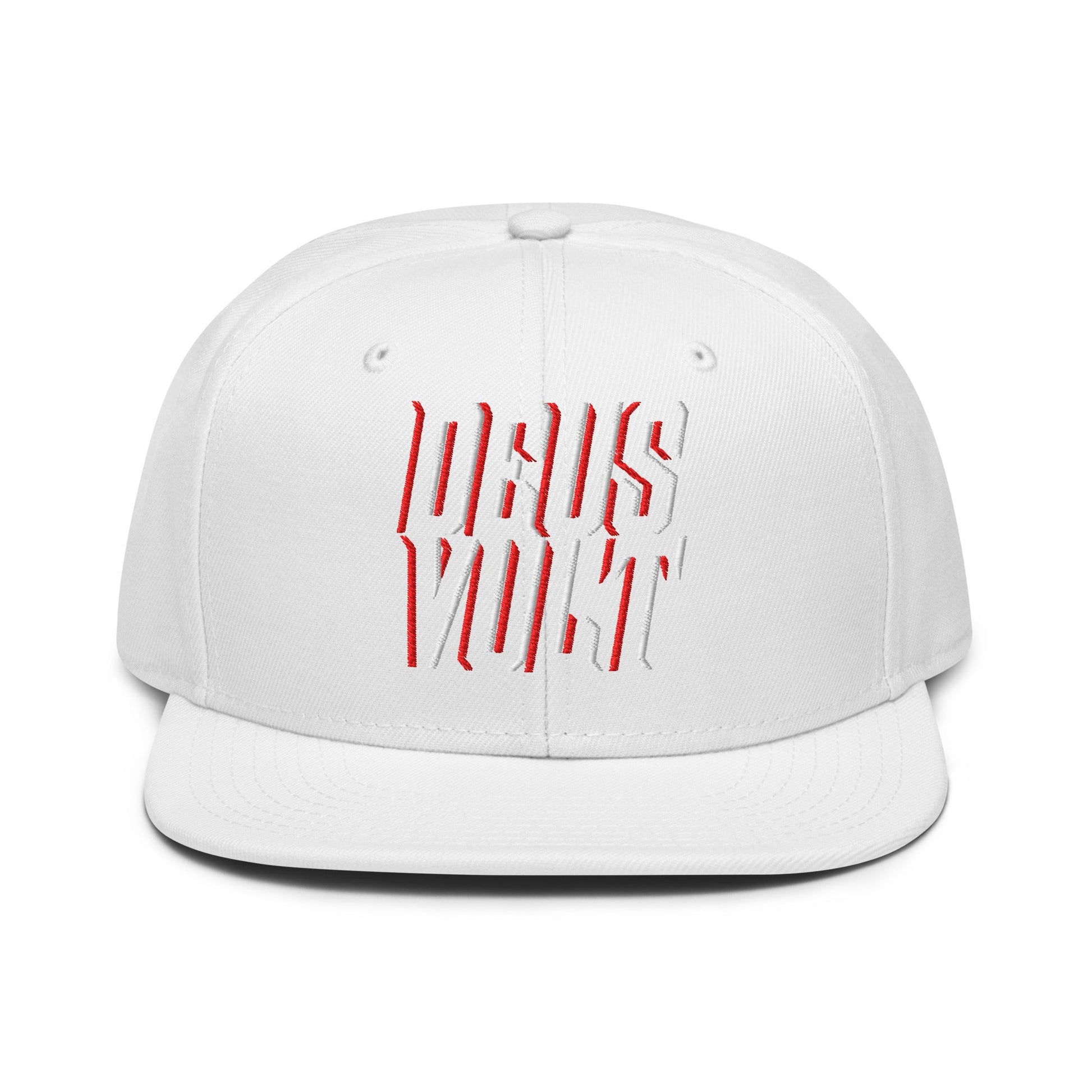 Deus Vult Christian Flat Embroidery, 3D Styled Snapback Hat - Inken Image