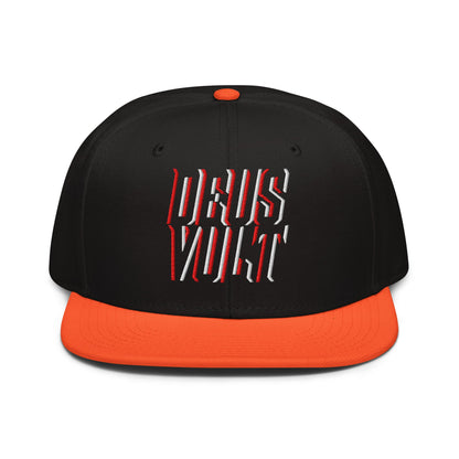 Deus Vult Christian Flat Embroidery, 3D Styled Snapback Hat - Inken Image